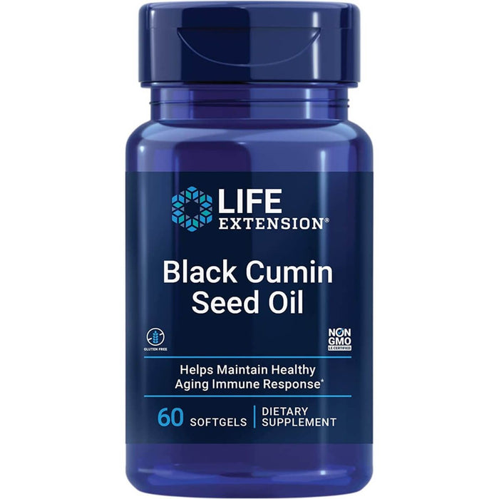 Life Extension Black Cumin Seed Oil 60 Softgels - Health and Wellbeing at MySupplementShop by Life Extension