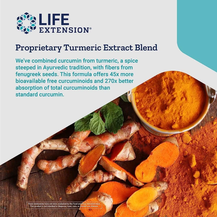 Life Extension Curcumin Elite Turmeric Extract 60 Vegetarian Capsules - Antioxidants at MySupplementShop by Life Extension