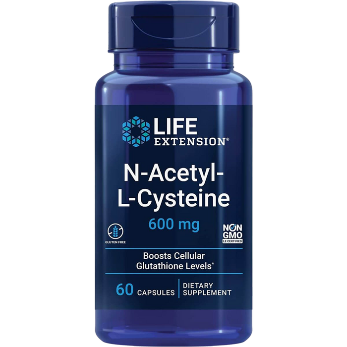 Life Extension N-Acetyl-L-Cysteine 600mg 60 Capsules