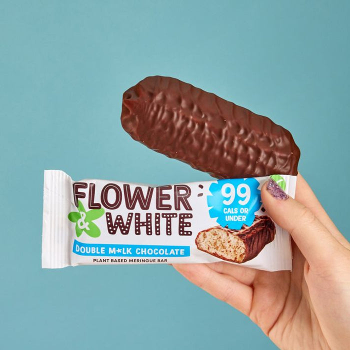 Flower&White Vegan Chocolate Dipped Bar 12x20g - Nutrition Bars at MySupplementShop by Flower & White