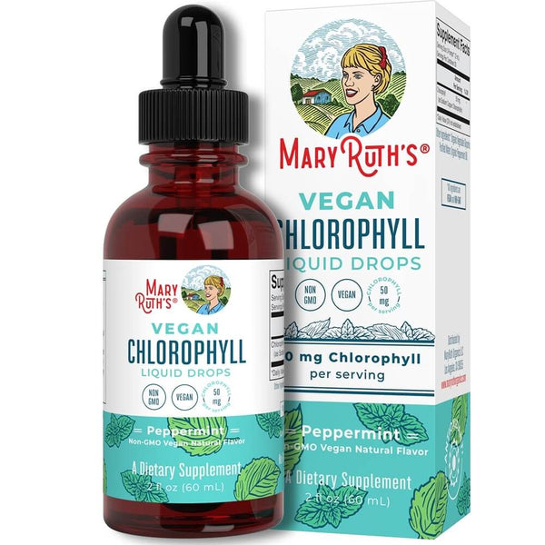 MaryRuth Organics Vegan Chlorophyll Liquid Drops 50mg (Peppermint)  60 ml. - Health and Wellbeing at MySupplementShop by MaryRuth Organics