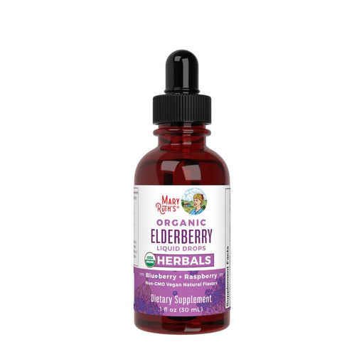 MaryRuth Organics Organic Elderberry Liquid Drops Blueberry & Raspberry  30 ml. - Health and Wellbeing at MySupplementShop by MaryRuth Organics