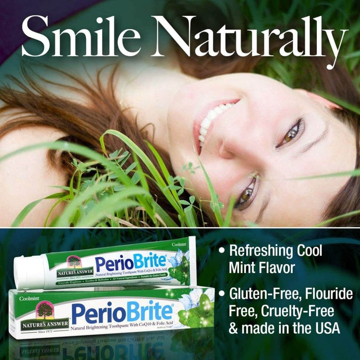 Nature's Answer PerioBrite Toothpaste Cool Mint 4 Oz (113.4g) - Other at MySupplementShop by Natures Answer Inc