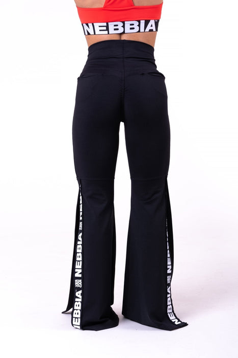 Nebbia 70s Fancy Flared Pants 667 - Black - Pants at MySupplementShop by Nebbia