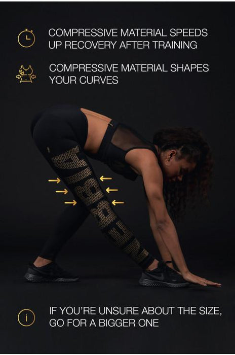 Nebbia Gold Mesh leggings 829 Black - Medium - Leggings at MySupplementShop by Nebbia