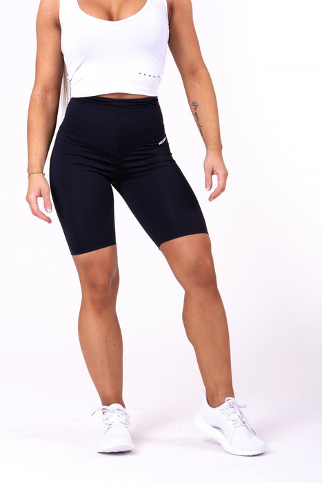 Nebbia High Waist Road Hero Biker Shorts 683 - Black - Biker Shorts at MySupplementShop by Nebbia