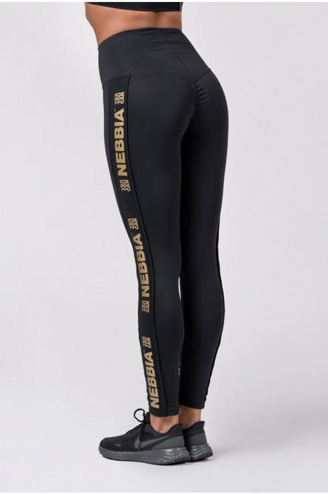 Nebbia Leggings Gold Classic 801 Black - Leggings at MySupplementShop by Nebbia