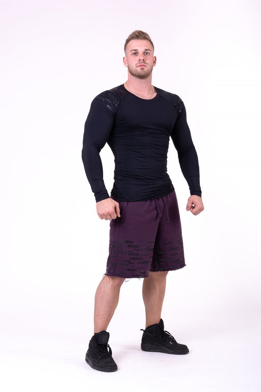 Nebbia Raw Hem Street Shorts 151 - Burgundy - XL - Shorts at MySupplementShop by Nebbia