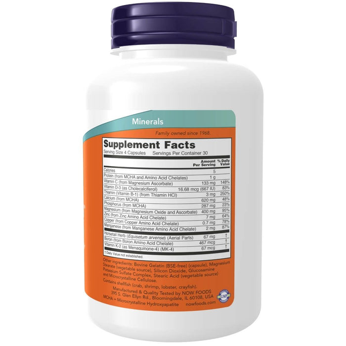 NOW Foods Bone Strength 120 Capsules - Health and Wellbeing at MySupplementShop by NOW Foods