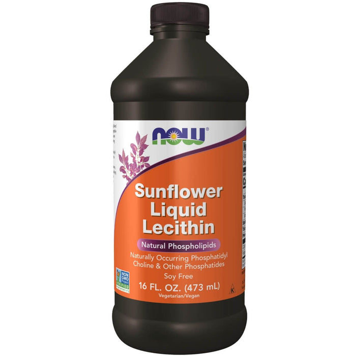 NOW Foods Sunflower Lecithin Liquid 16oz (473ml) - Health Foods at MySupplementShop by NOW Foods