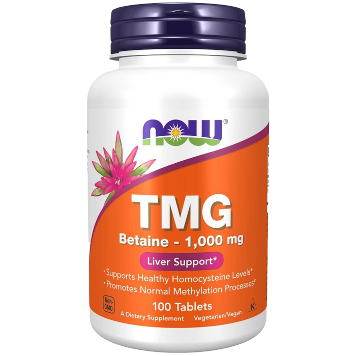 NOW Foods TMG Betaine 1,000 mg 100 Tablets