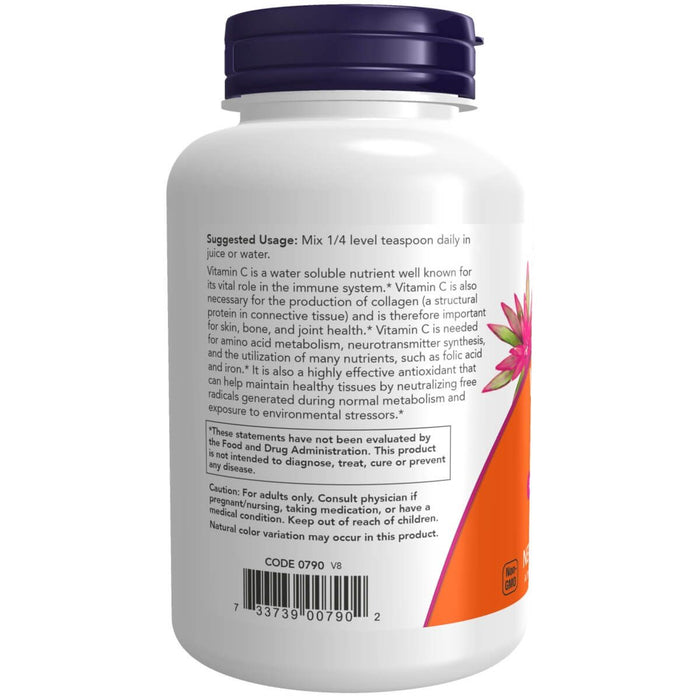 NOW Foods Vitamin C Crystals 8oz (227g) - Vitamins & Minerals at MySupplementShop by NOW Foods