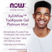 NOW Foods Xyliwhite Toothpaste Gel Platinum Mint 6.4oz - Health and Wellbeing at MySupplementShop by NOW Foods