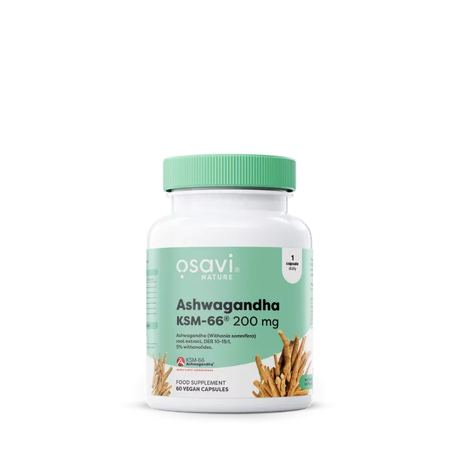 Osavi Ashwagandha KSM-66, 200mg Vegan caps - Ashwagandha at MySupplementShop by Osavi