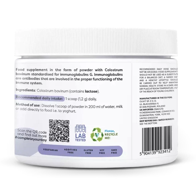 Osavi Colostrum Powder 1200mg 100g - Health and Wellbeing at MySupplementShop by Osavi