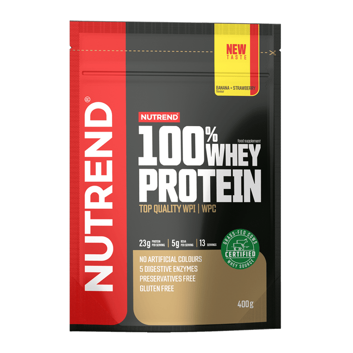 Nutrend 100% Whey Protein Powder | 22.8g Protein & 5g BCAAs | CFM Technology | Gluten-Free