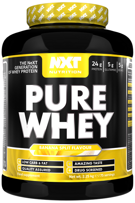 NXT Nutrition Pure Whey 2.25kg - Banana - Whey Protein at MySupplementShop by Nxt Nutrition