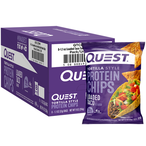 Quest Nutrition Protein Chips 8x32g - Food Cupboard at MySupplementShop by Quest Nutrition