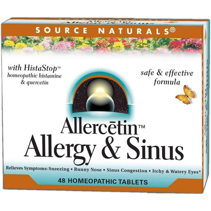 Source Naturals Allercetin Allergy & Sinus 48 Tablets - Immune Support at MySupplementShop by Source Naturals