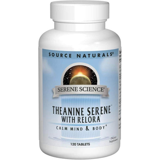 Source Naturals Theanine Serene with Relora 120 Tablets - Brain & Memory at MySupplementShop by Source Naturals