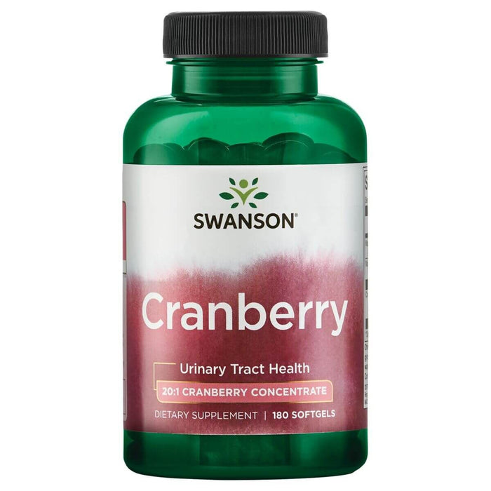 Swanson Cranberry 20:1 Concentrate 180 Softgels - Health and Wellbeing at MySupplementShop by Swanson