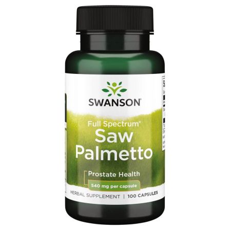 Swanson Full Spectrum Saw Palmetto 540 mg 100 Capsules - Health and Wellbeing at MySupplementShop by Swanson