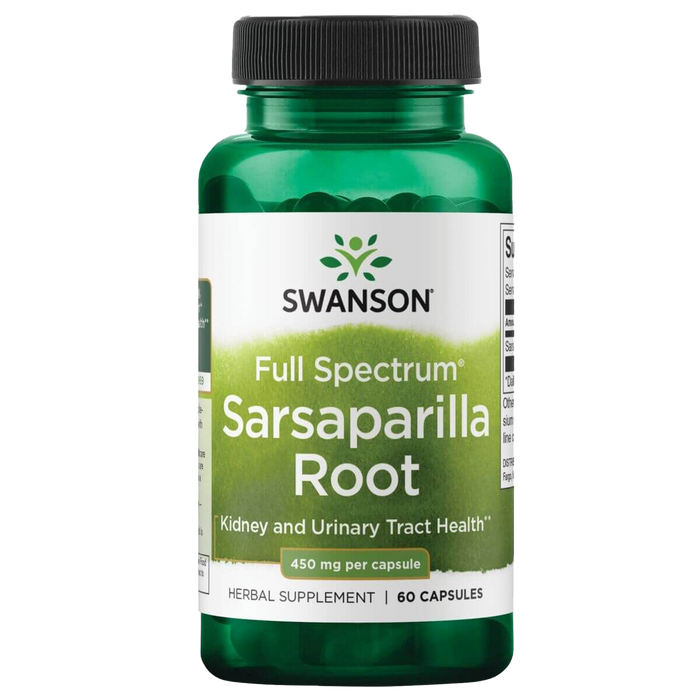 Swanson Sarsaparilla Root 450 mg 60 Capsules