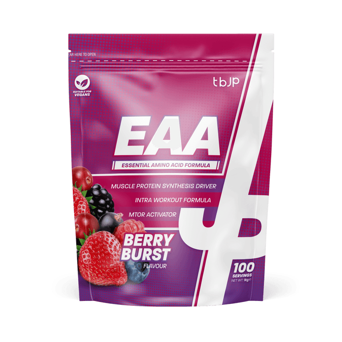 Trained by JP EAA 1kg – Complete Essential Amino Acid Formula in 7 Delicious Flavours - EAA Supplement at MySupplementShop by Trained By JP