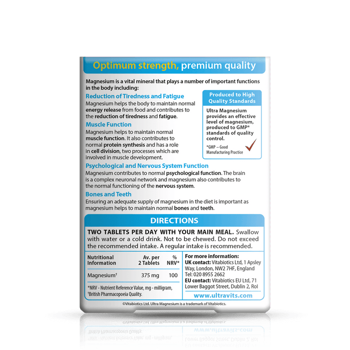 Vitabiotics Ultra Magnesium 60 Tablets