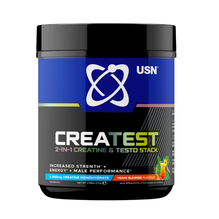 USN CreaTest 270g – Creatine & Test Booster for Strength & Performance