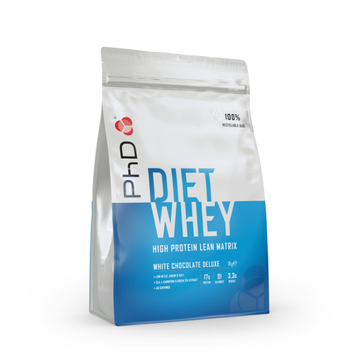 PhD Nutrition Diet Whey 1Kg - White Chocolate Deluxe - Protein at MySupplementShop by PhD