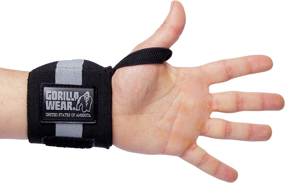 Gorilla Wear Wrist Wraps Ultra - Black/Grey - Wrist Wraps at MySupplementShop by Gorilla Wear