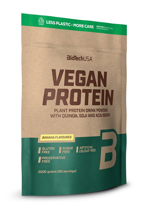 BioTechUSA Vegan Protein, Banana - 2000g - Whey Proteins at MySupplementShop by BioTechUSA