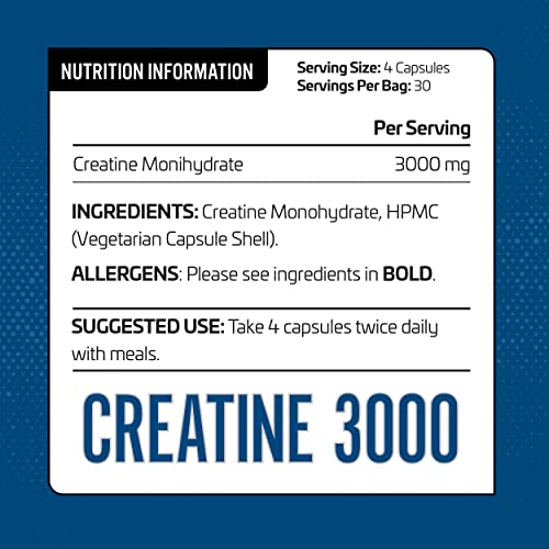 Applied Nutrition Creatine 3000 Capsules 120 Count - Creatine Capsules at MySupplementShop by Applied Nutrition