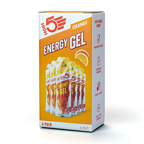 HIGH5 Energy Gel 6 x 40g Orange - Sports Nutrition at MySupplementShop by HIGH5