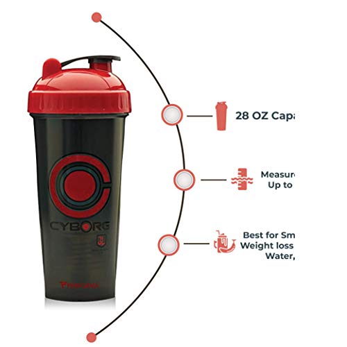 Performa Shakers Justice League Shaker 800ml Cyborg - Sports Nutrition at MySupplementShop by Performa Shakers