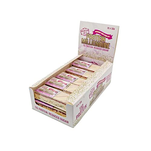 Mountain Joes Protein Millionaire 10x50g (Raspberry White Chocolate) - Sports Nutrition at MySupplementShop by Mountain Joes