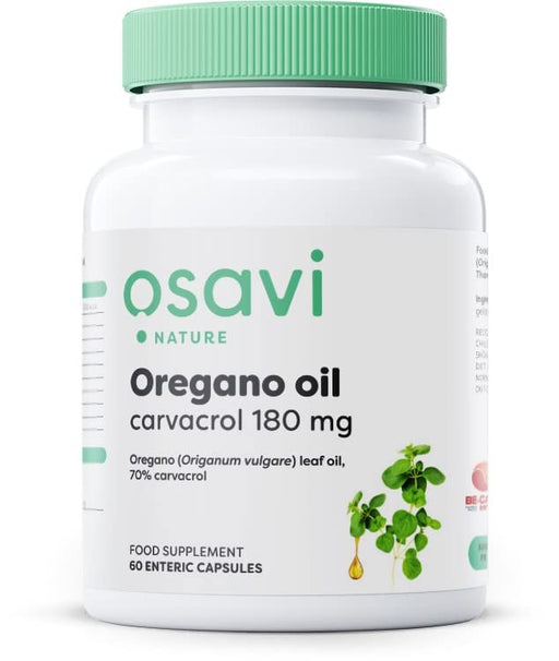 Osavi Oregano Oil Carvacrol, 180mg - 60 enteric caps - Oregano at MySupplementShop by Osavi