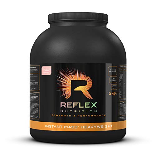 Reflex Nutrition Instant Mass Heavyweight 2kg Strawberries & Cream - Weight Gainers & Carbs at MySupplementShop by Reflex Nutrition