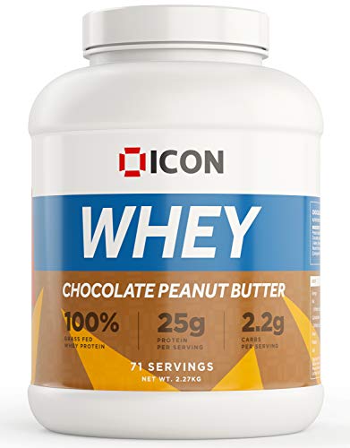 ICON Nutrition 100% Whey Protein 2.27kg Chocolate Peanut Butter - Sports Nutrition at MySupplementShop by ICON Nutrition