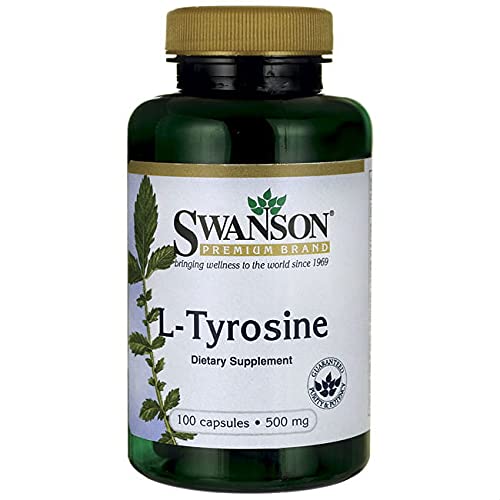 L- Tyrosine 500mg 100 Capsules SWANSON - Default Title - Amino Acids and BCAAs at MySupplementShop by Swanson