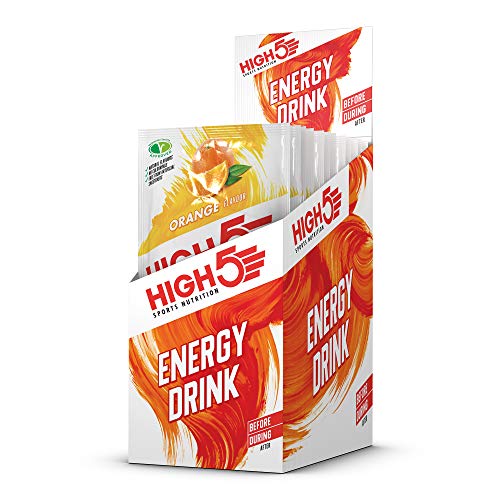 HIGH5 Energy Hydration Drink Refreshing Mix of Carbohydrates and Electrolytes (Orange 12 x 47g) - Default Title - Sports Nutrition at MySupplementShop by HIGH