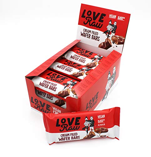 LoveRaw Hazelnut Wafer Vegan Chocolate Bar 12 Bars - Default Title - Chocolate at MySupplementShop by LoveRaw