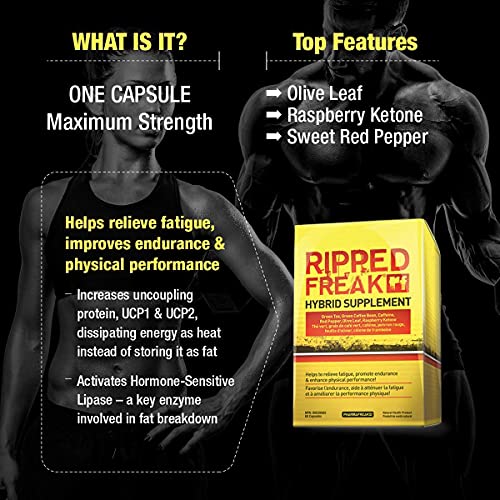 PharmaFreak Ripped Freak Hybrid Fat Burner 60 Caps - Health Foods at MySupplementShop by PharmaFreak