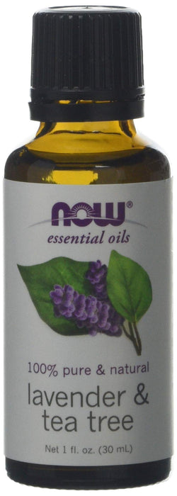 NOW Foods Essential Oil, Lavender & Tea Tree Oil - 30 ml. - Health and Wellbeing at MySupplementShop by NOW Foods