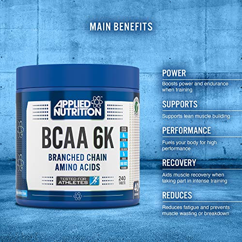 Applied Nutrition BCAA 6K 4:1:1 300 Capsules - Amino Acids and BCAAs at MySupplementShop by Applied Nutrition