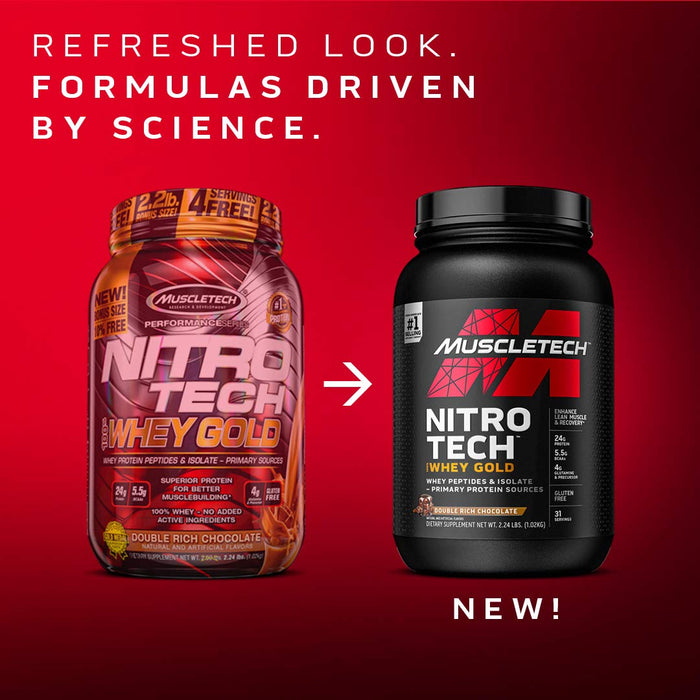 MuscleTech Nitro-Tech 100% Whey Gold, Cookies & Cream - 2270 grams (EAN 631656710489) - Protein at MySupplementShop by MuscleTech