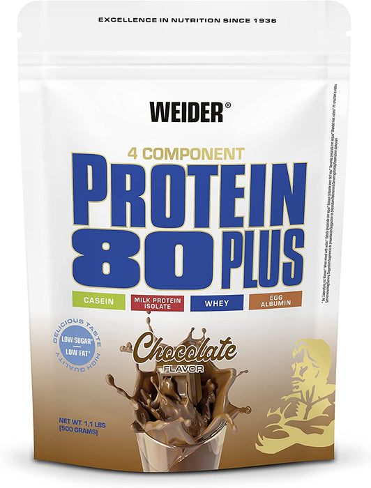 Weider Protein 80 Plus, Chocolate - 500 grams - Protein at MySupplementShop by Weider