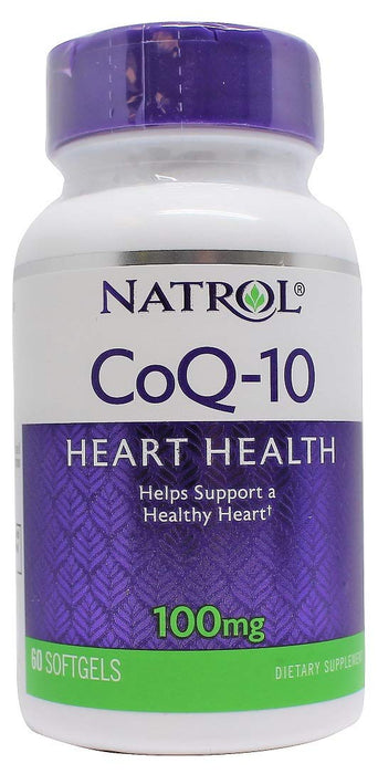 Natrol CoQ-10, 100mg - 60 softgels - Health and Wellbeing at MySupplementShop by Natrol