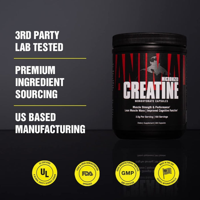 Animal Creatine Caps - 300 Capsules - Creatine Capsules at MySupplementShop by Animal